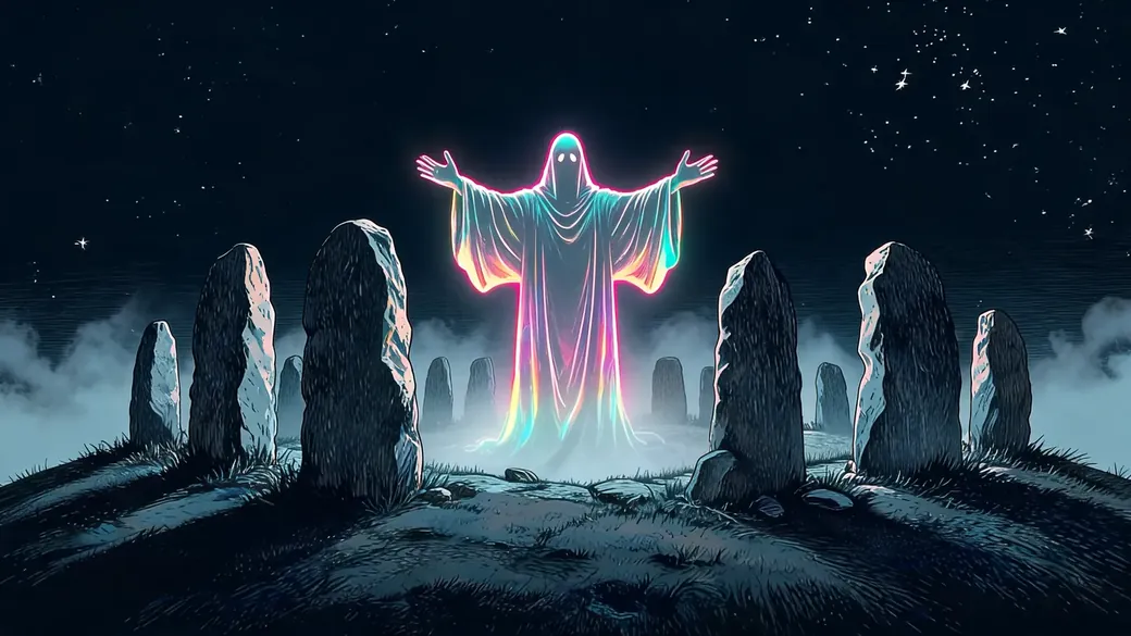 Giant Ghost In Stone Circle