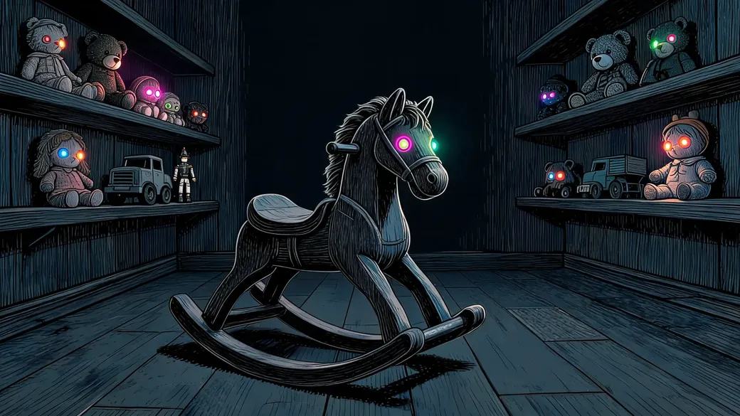 Haunted Rocking Horse In Playroom