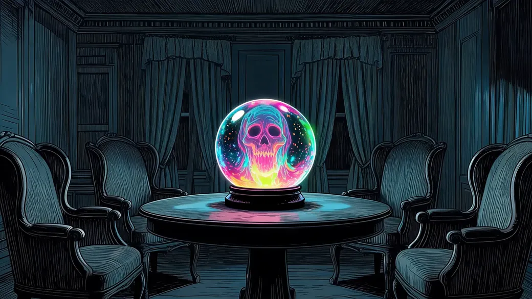 Crystal Ball On Fortune Table