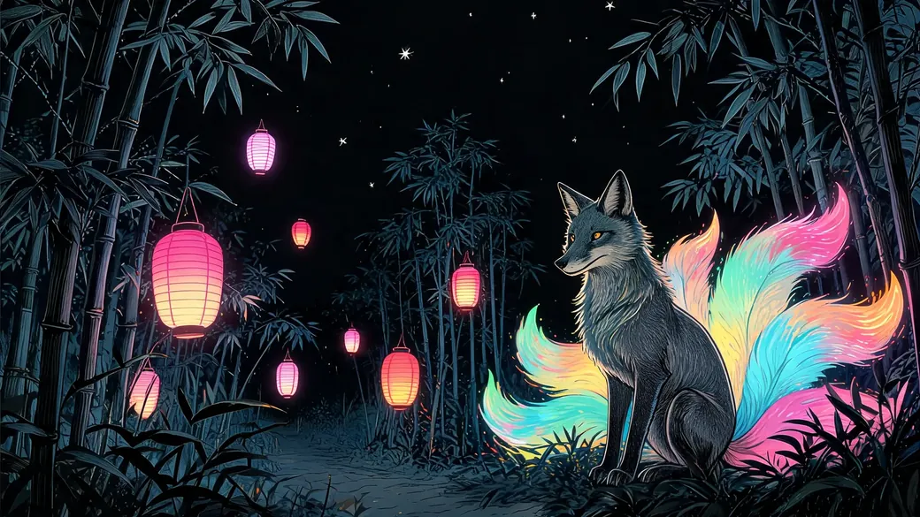 Fox Spirit In Bamboo Forest