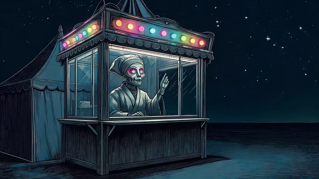Haunted Fortune Teller Booth Fairground