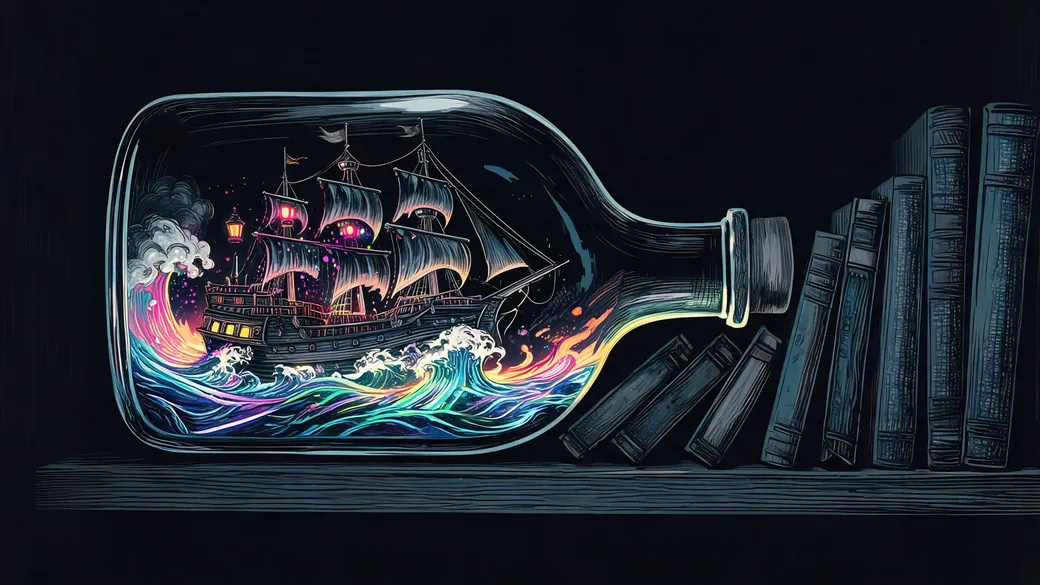 Ghost Ship In A Bottle