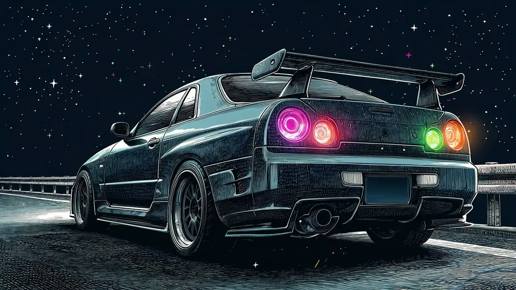 Nineties Coupe With A Big Wing