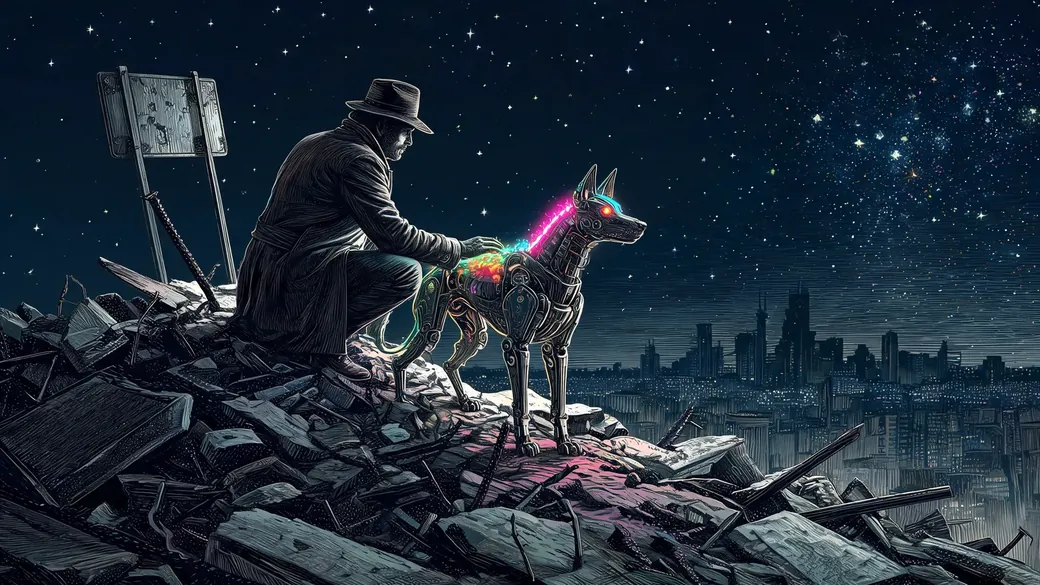 Tracker With A Metal Hound