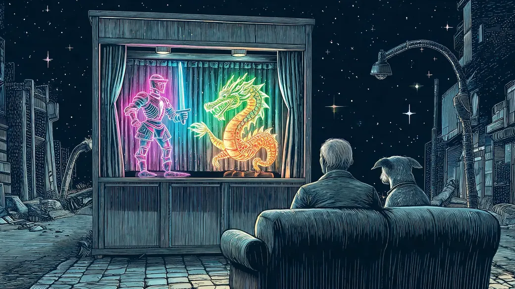 Puppet Theatre Knight Versus Dragon