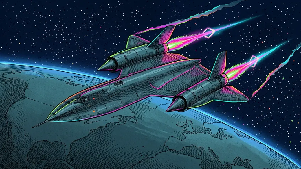 Spy Jet Over The Earth