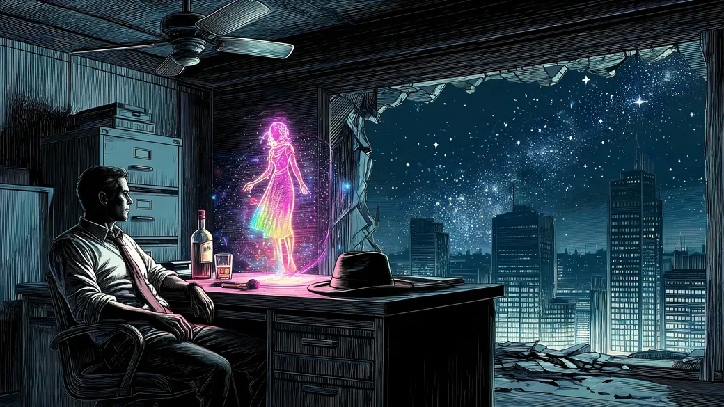Detective Office With A Missing Wall